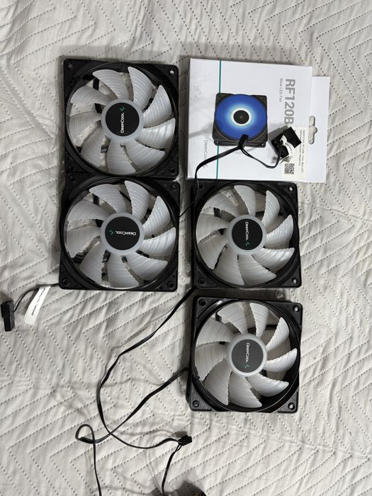 Куллера для корпуса DeepCool rf120b blue led fan