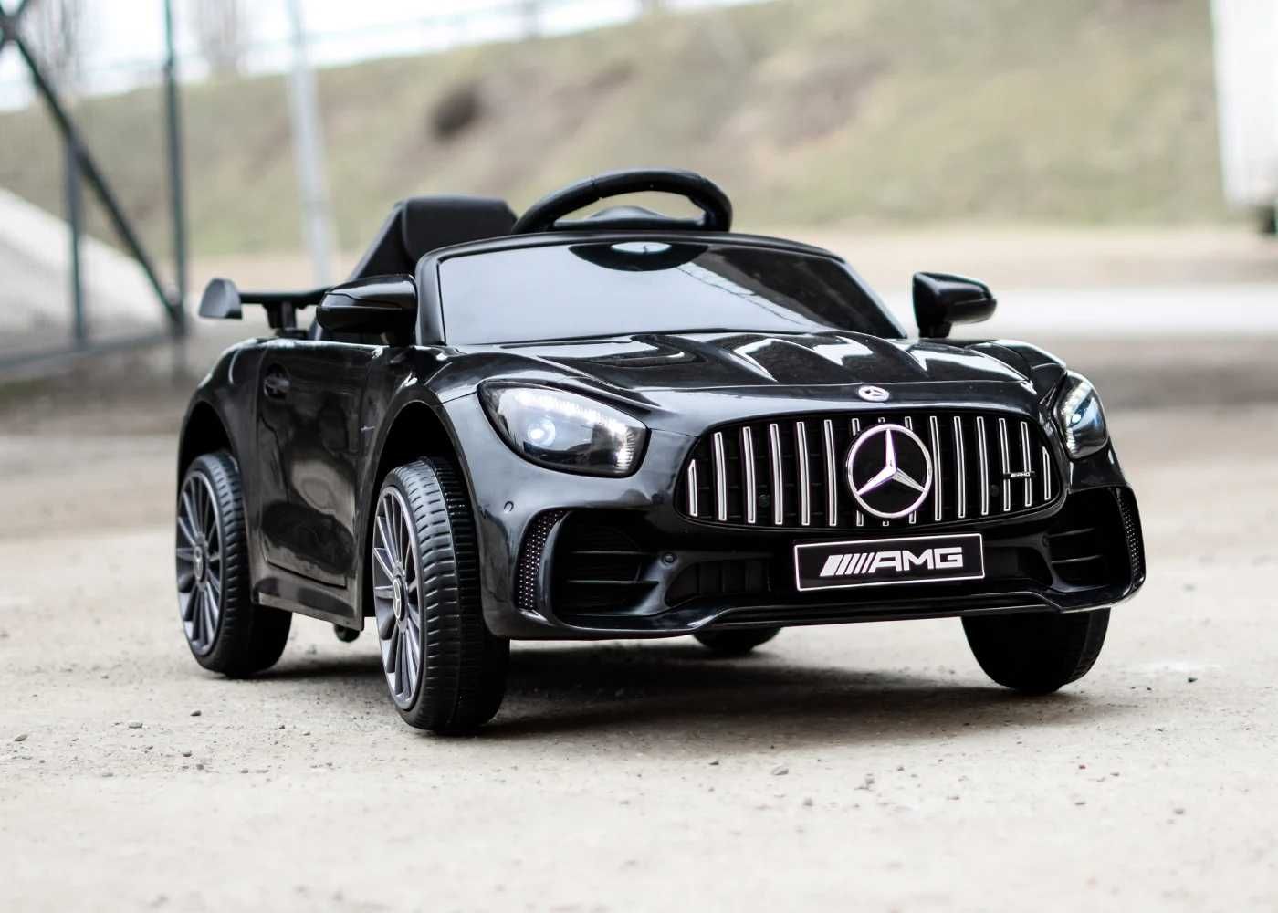 Masinuta electrica copii 1-4 ani Mercedes GTR AMG , Roti Moi #Negru