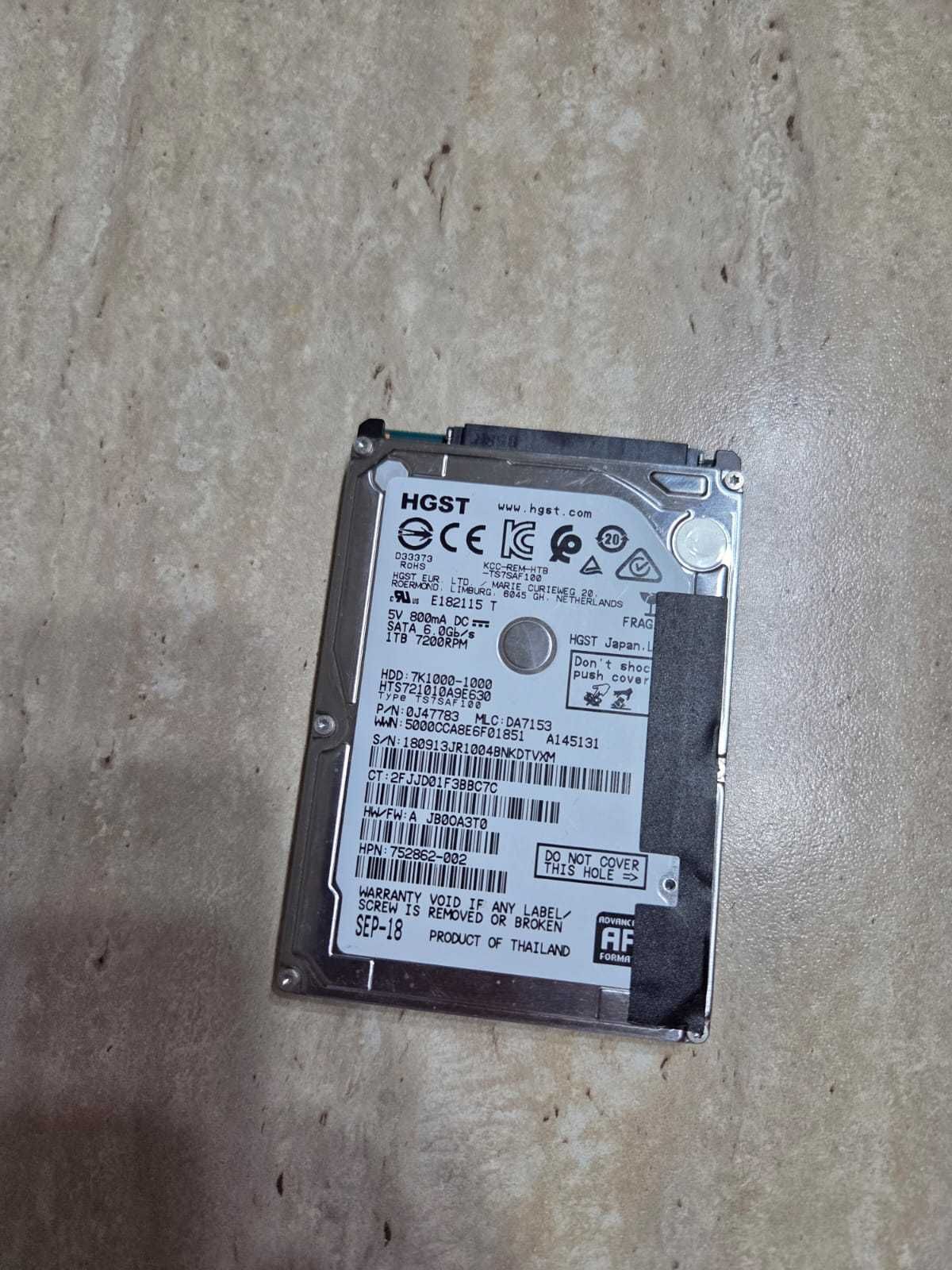 Жесткий диск HDD Hitachi 1 TB (1000Gb) SATA 2.5"