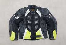 Geacă moto piele, JTS, L-XL, bărbați