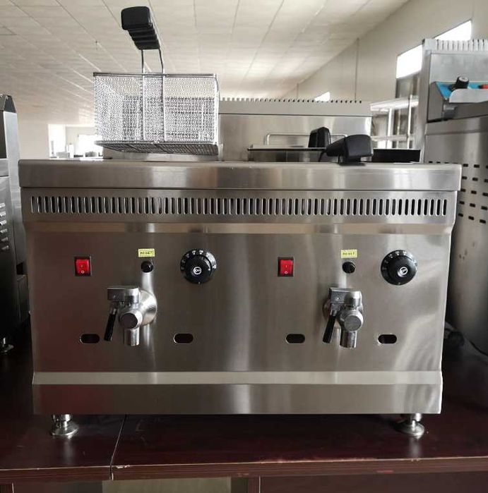 Friteuza 18+18 litri pe gaz gpl ,fripteuza,friptoza NOUA cu factura