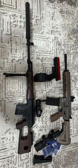 Игровой комплект орбизного оружия – Автомат, винтовка, пистолет