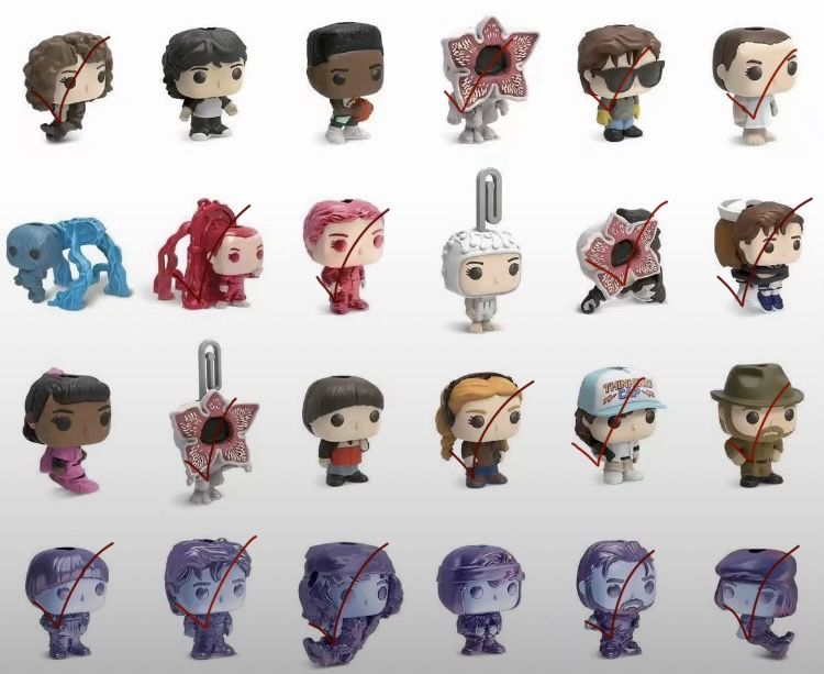 Stranger things kinder joy фигурки