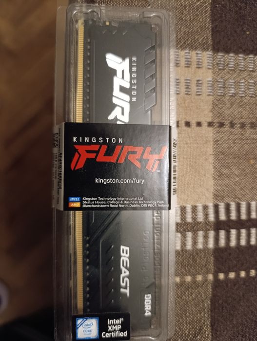 Рам памет Kingston FURY Beast Black 16GB DDR4 3200MHz