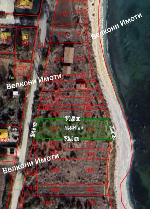 Продава се Парцел в с. Крапец, Област Добрич - 1562 кв.м за 140 €/кв.м - Снимка #1