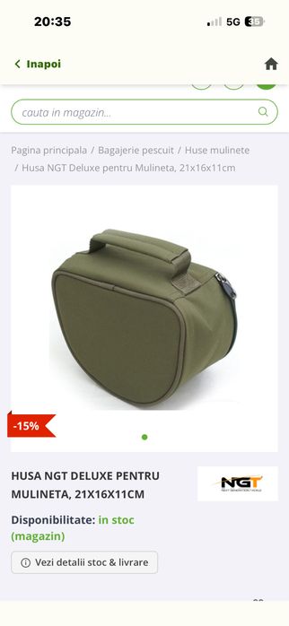 Vand Husa mulinete NGT pentru protectia mulinetelor la transport