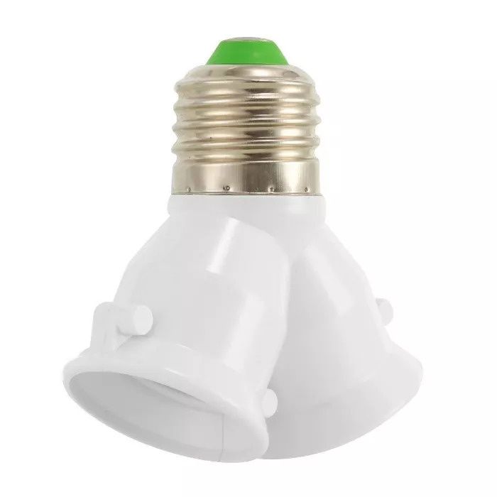 Adaptor bec E27 (dulie normala) 3 in 1. Mai multa lumina ff simplu!