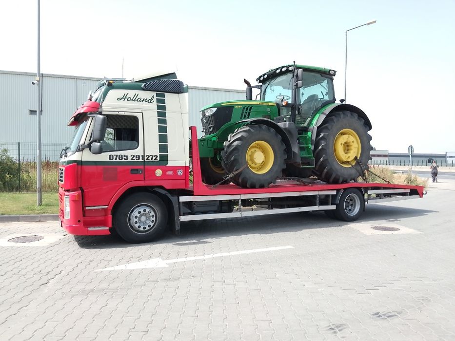 Transport Utilaje Teleorman încărcător frontal jcb cat merlot john dee