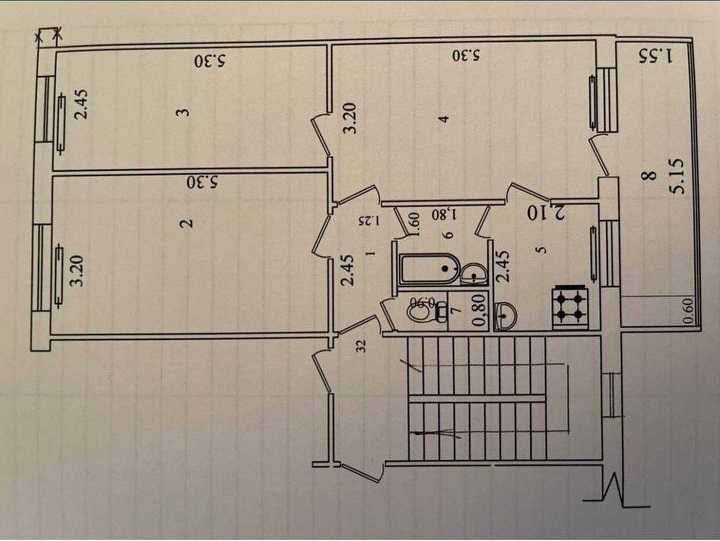 Продаётся своя 3/4/4 квартира