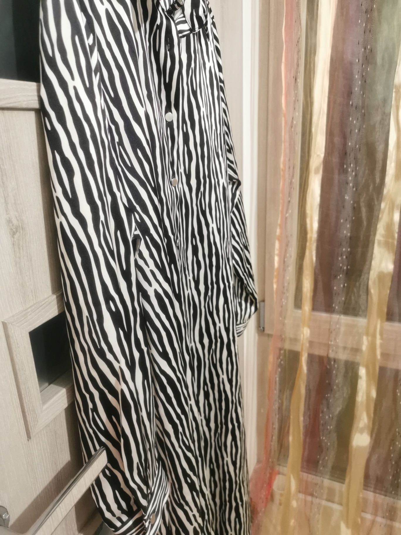 Рокля L-XXXL, , плат тип сатен, с коланче