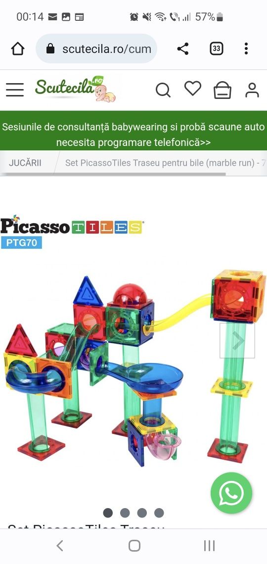 Picasso tiles Marble run 70 piese