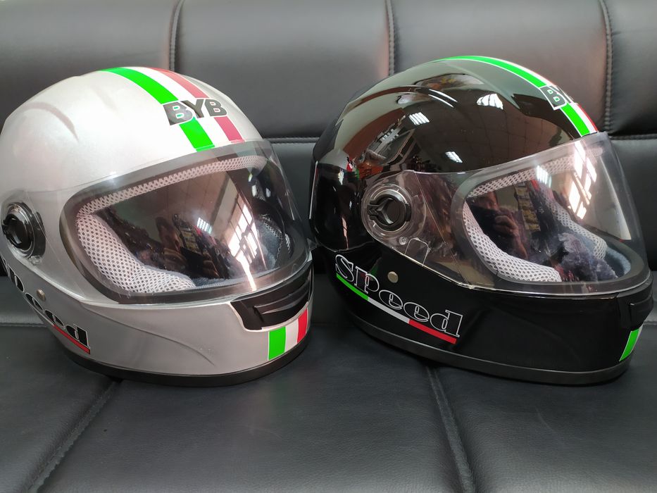 Новые, Мотошлемы для Холодной Погоды с Тёплым Воротником! Разные цвета