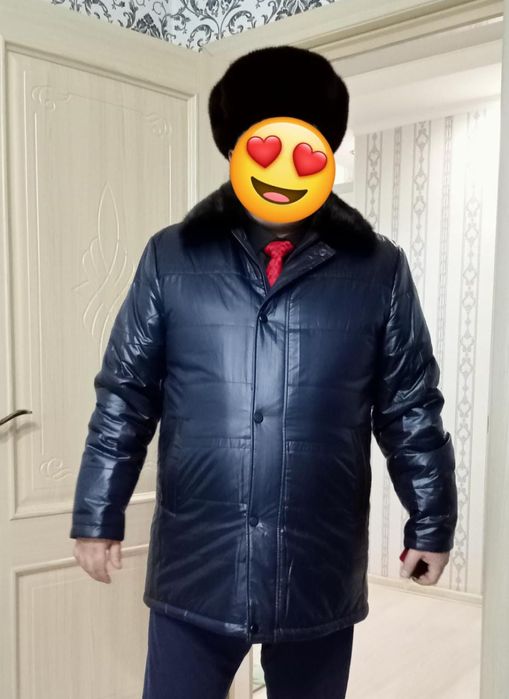 Мужской куртка с норковым воротником
