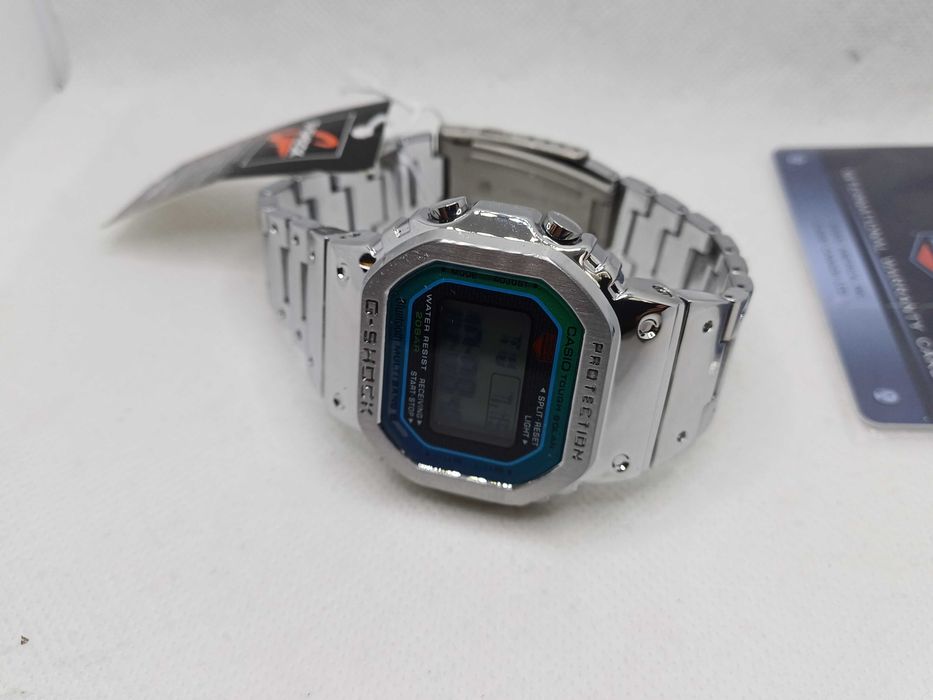 Ceas barbati Clasic Casio g shock gmw b5000pc Silver Blue Nou,Garantie