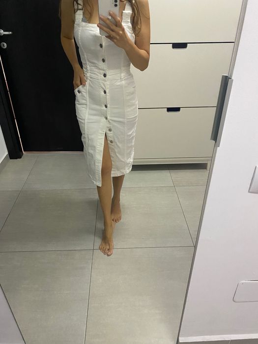 Rochie Zara alba denim