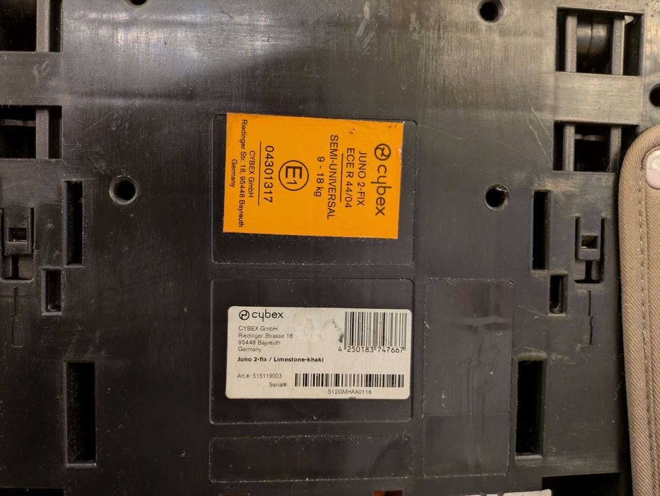 Столче за кола Cybex Juno 2 Fix 9-18kg