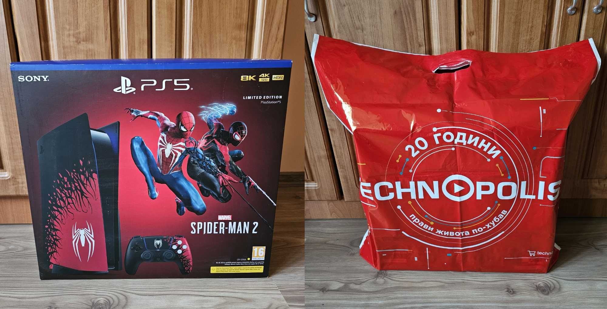 В гаранция! PlayStation 5 Spider-Man + 2 джойстика, 3 игри, 2 станции