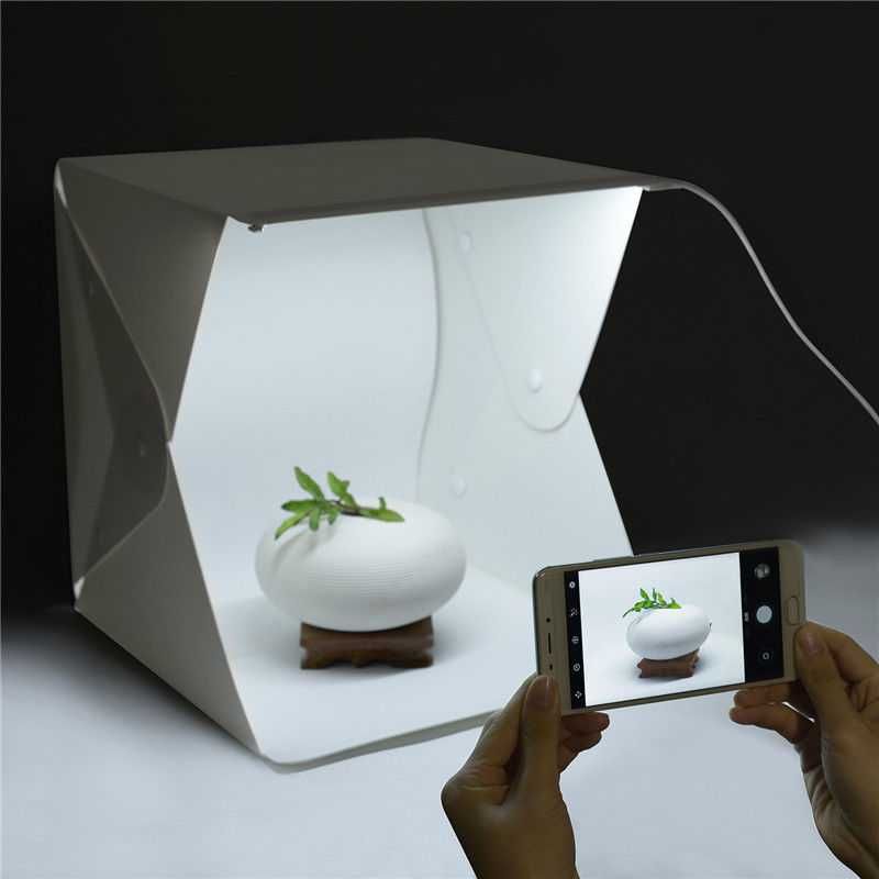 Фото кутия, фото палатка, палатка за снимки с LED светлина