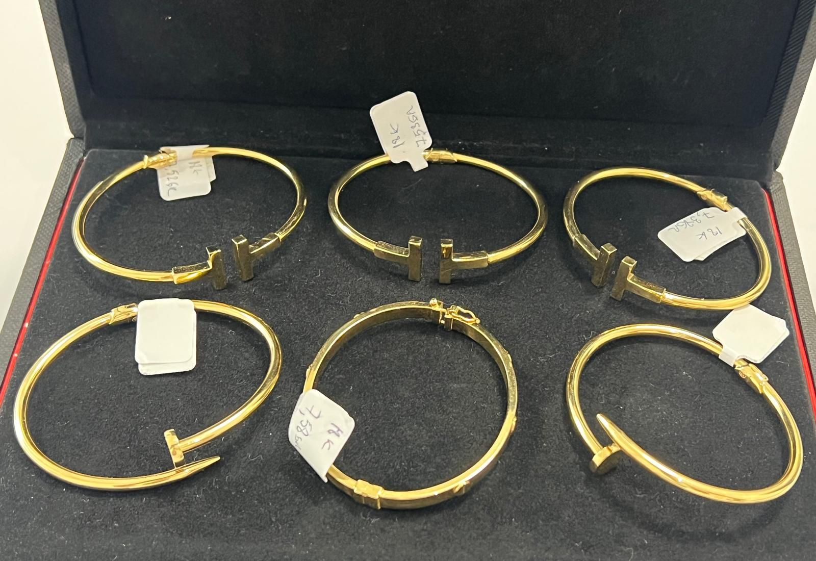Bratari set 6 bucati de 18k provenienta Kuweit