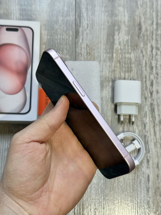 Iphone 15 128 GB Pink 100 % Battery Health Като Нов