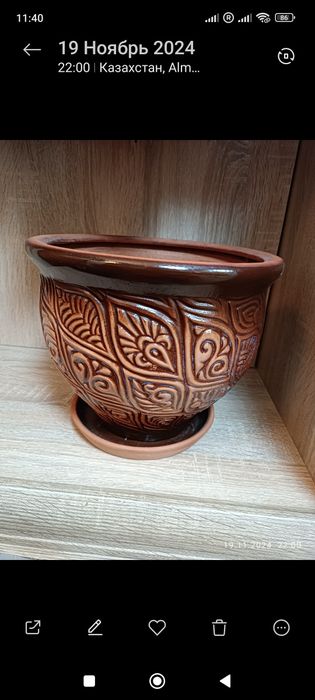 Горшок керамика для цветов