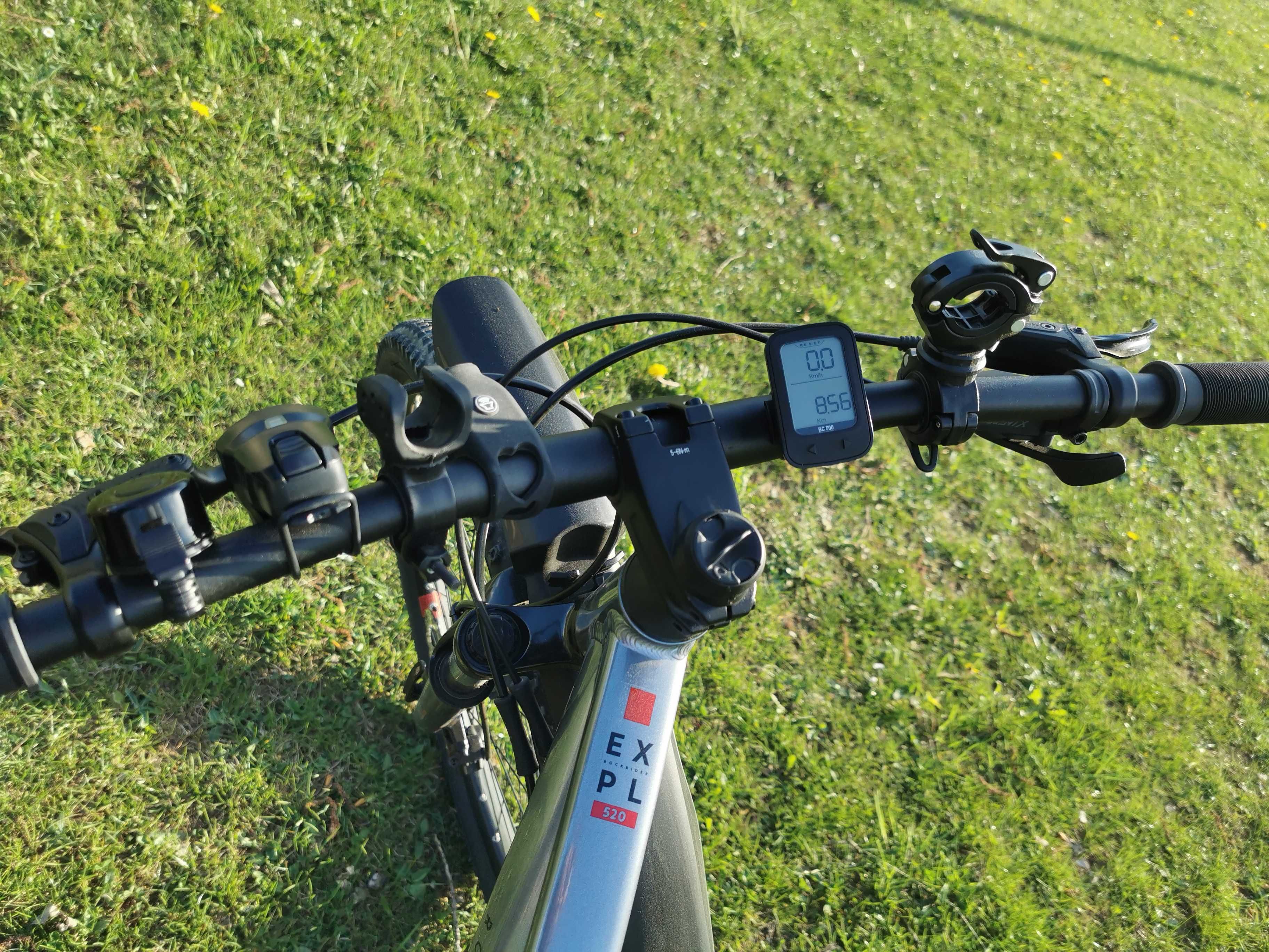 Bicicletă MTB EXPLORE 520 29" Gri-Roșu - marimea L - noua + accesorii