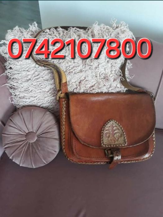 Geantă handmade din piele