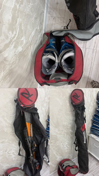 Продам беговые и горные лыжи комплект