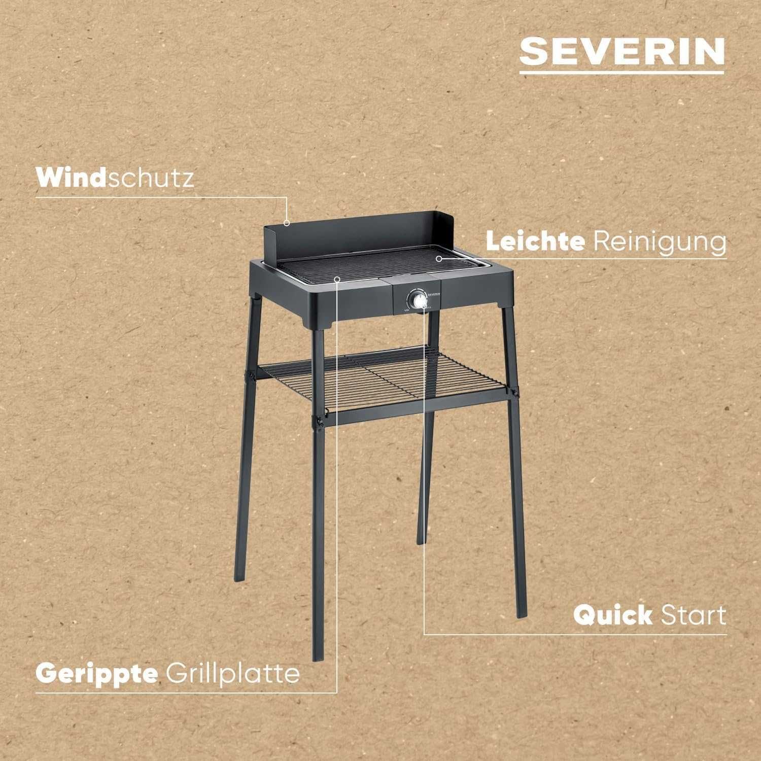 Електрически Скара със Стойка Severin PG 8568, 2200W