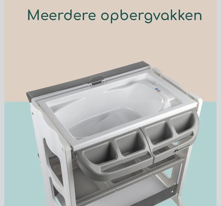 Masă de înfașat și cadă de baie bebe 2 în 1