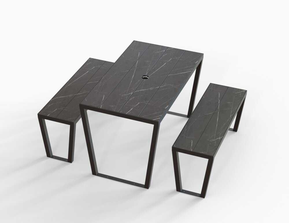 SET - Outdoor - КОМПЛЕКТ Маса 120х70 § 2 бр. Пейки