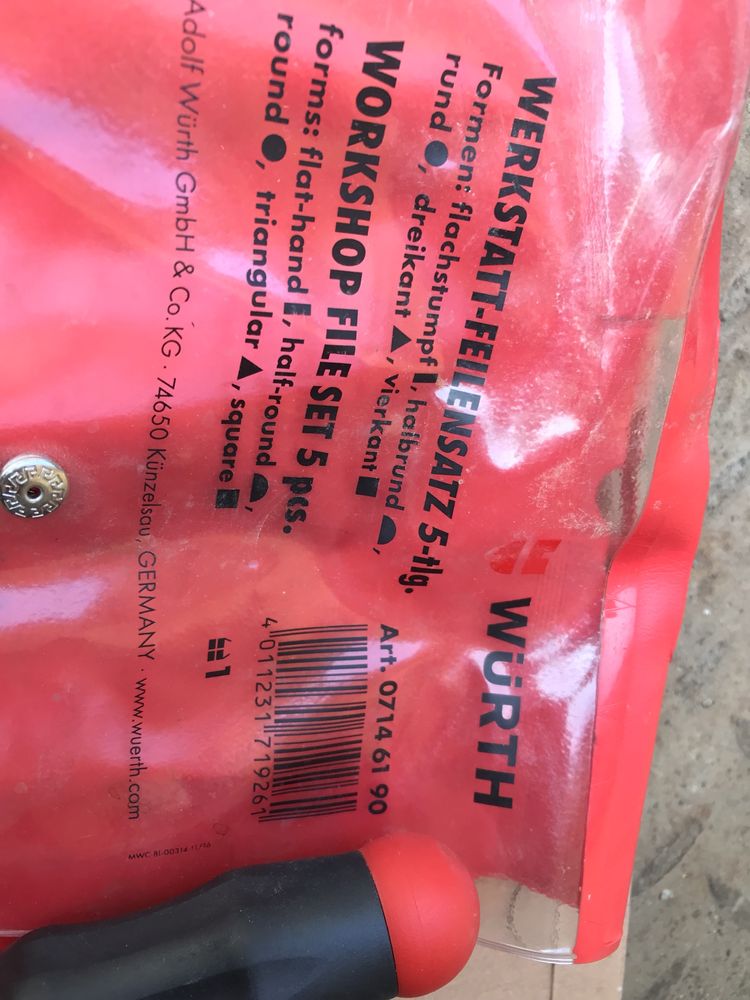 Set pile cu maner din plastic Wurth L=200mm