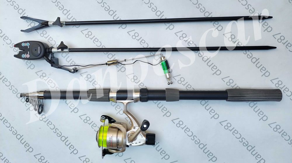 Set Lanseta 3m Mulineta LC540 fir cadou+avertizor cu tije si swinger