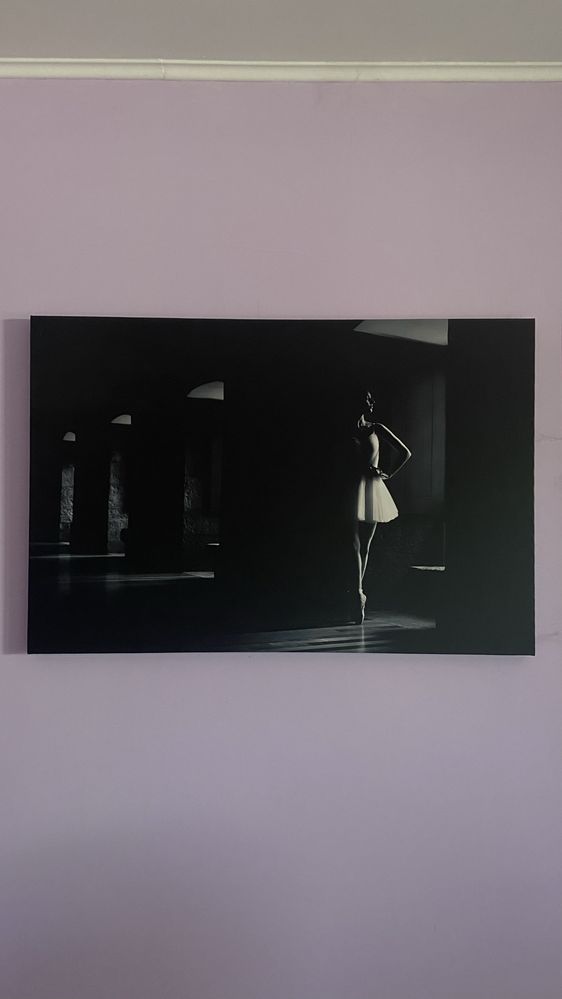 Set 4 tablouri mari canvas / pe panza  - balerina / balerine