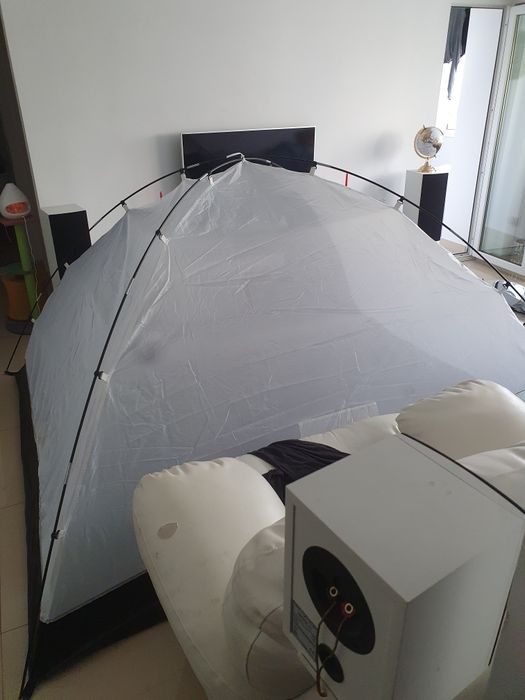 Paravan camping 4 persoane 200X220 prelată suplimentară anti UV