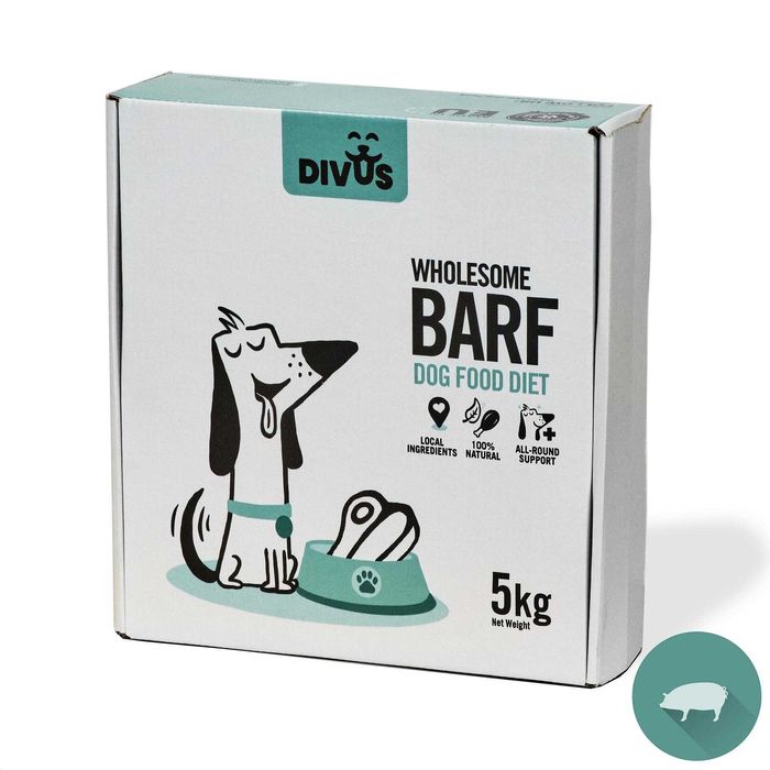 Свински BARF за кучета, 18 х 0.5 кг