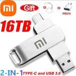 Флашка XIAOMI 16TB за телефон и компютър+Адаптор и Ключодържател