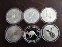 Сребърни монети "Австралийско кенгуру", 1oz