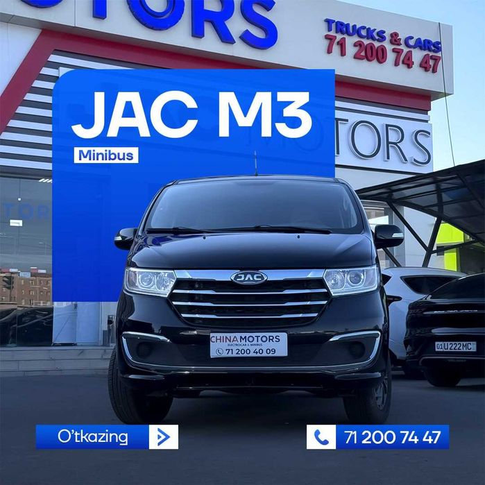 JAC M3 miniven eng yuqori texnologiya