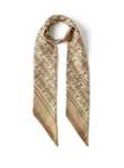 Cravata BURBERRY monogram-logo-print Skinny silk scarf