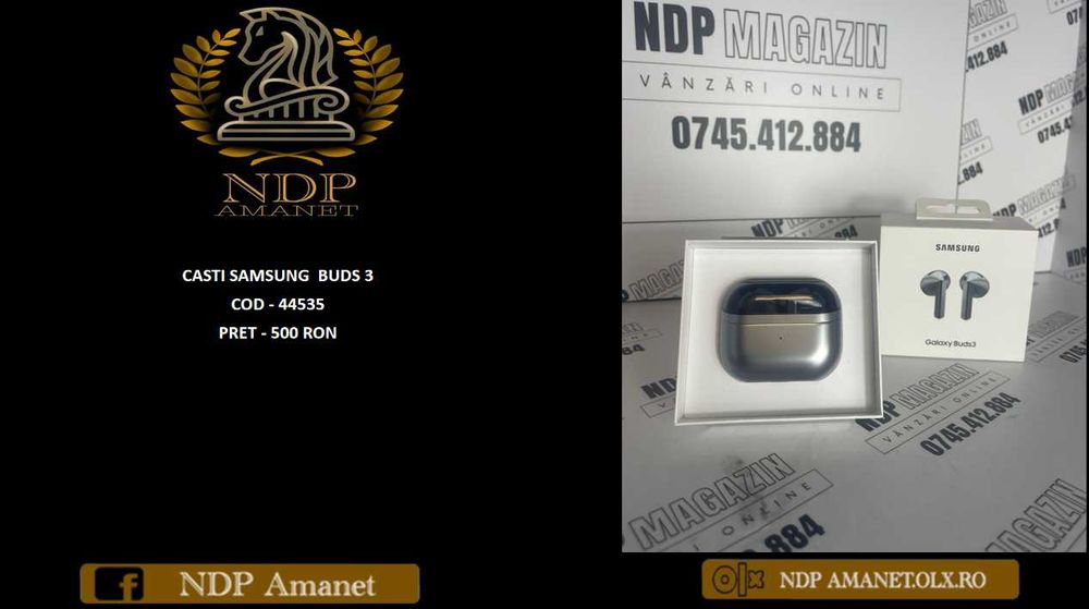NDP Amanet NON-STOP Bld.Iuliu Maniu 69 CASTI SAMSUNG  BUDS 3 (44535)