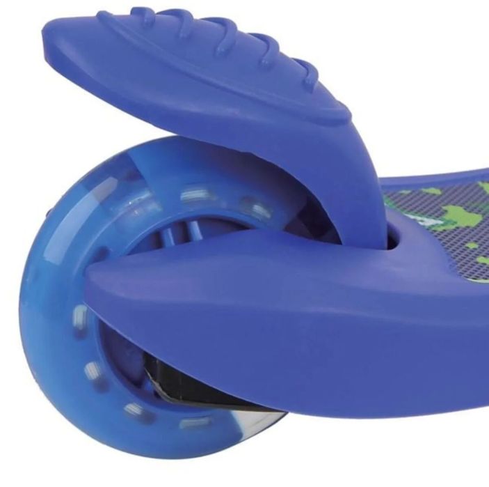 Trotineta Bleu cu Roti cu LED  pe 3 nivele Nu Necesita Asamblare