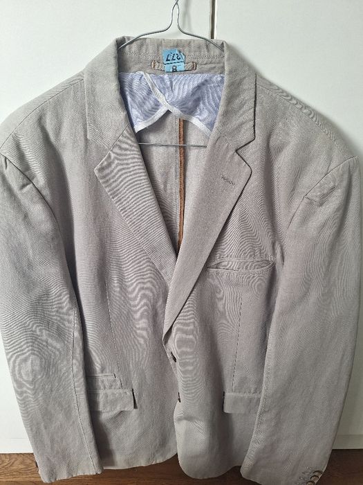 Sacou barbati casual gri, marimea 54