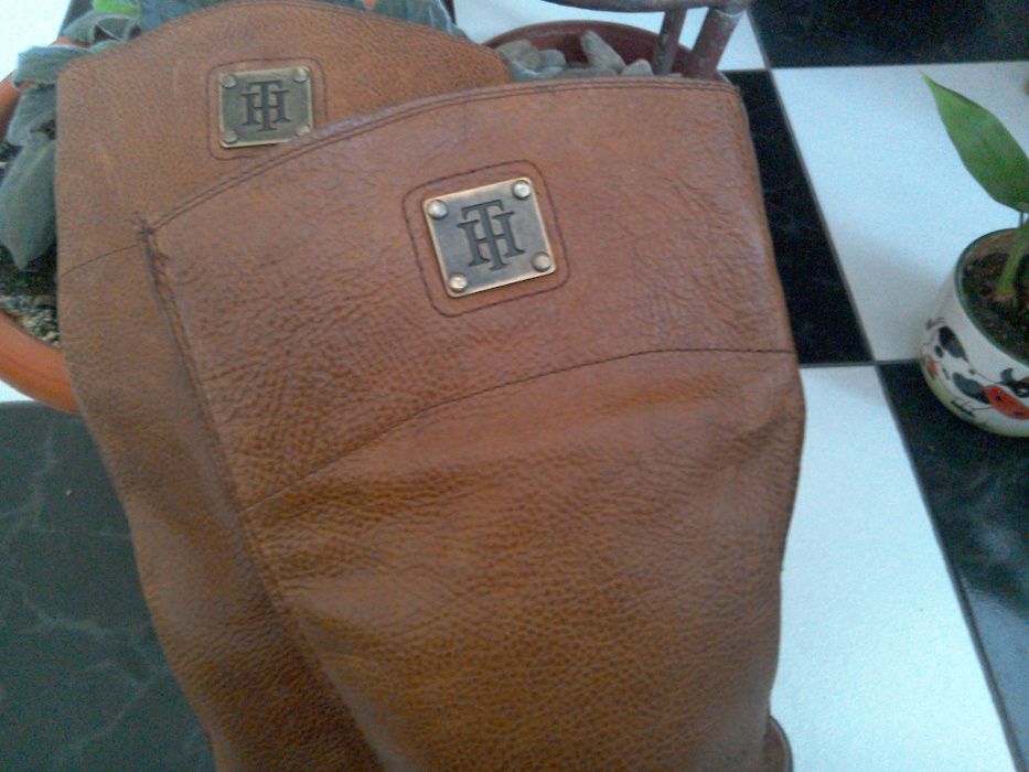 Cizme Tommy Hilfiger, piele, ORIGINALE,coniac - 38 Stare Perfecta