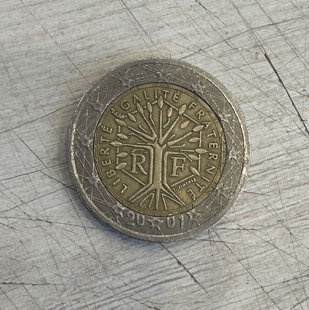 2 Euro Liberte Egalite Fraternite 2001