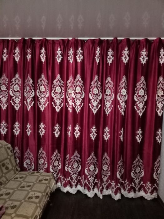 Не дорого Шторы новые теневые и тюли в комплекте !