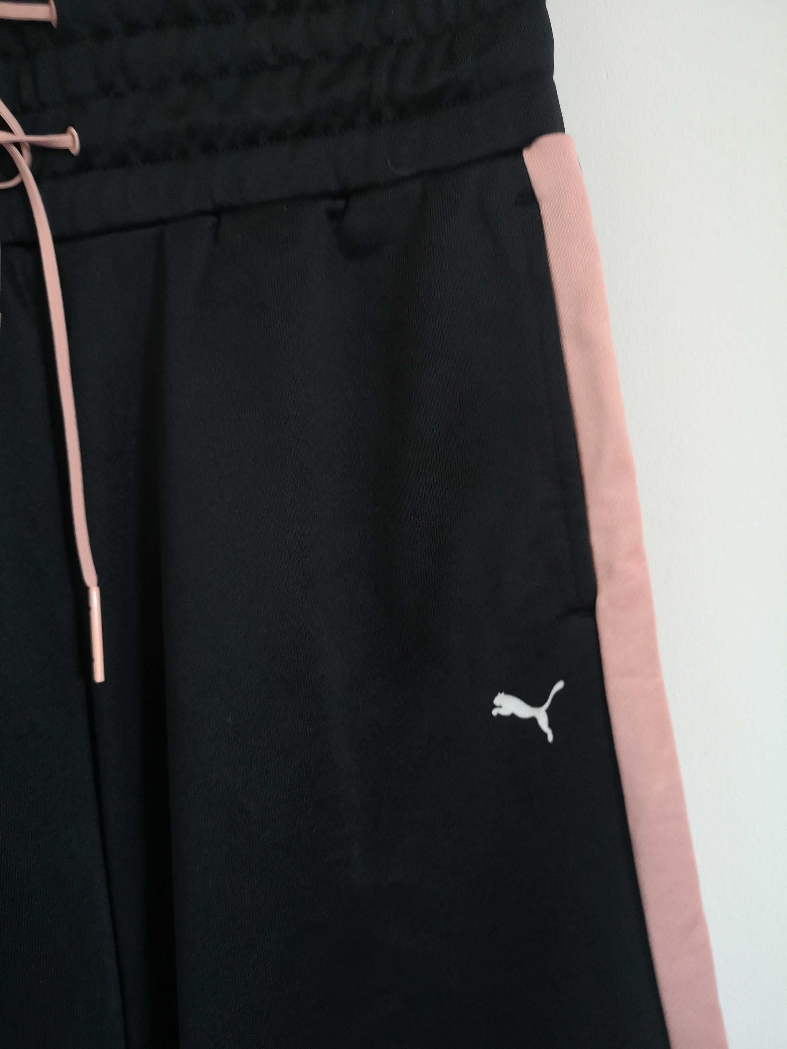 pantaloni trening largi wide leg culotte Puma