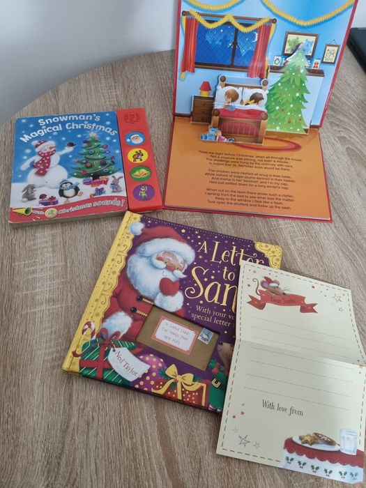Carti copii Craciun sunete, scrisoare, pop-up
