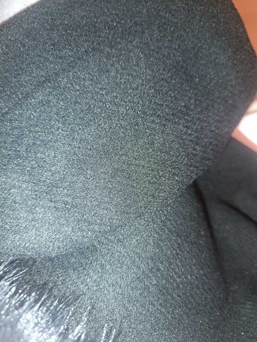 Палто с голяма яка с косъм ново