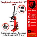 Despicator lemne vertical 16T PTO L=1040mm Breckner Germany